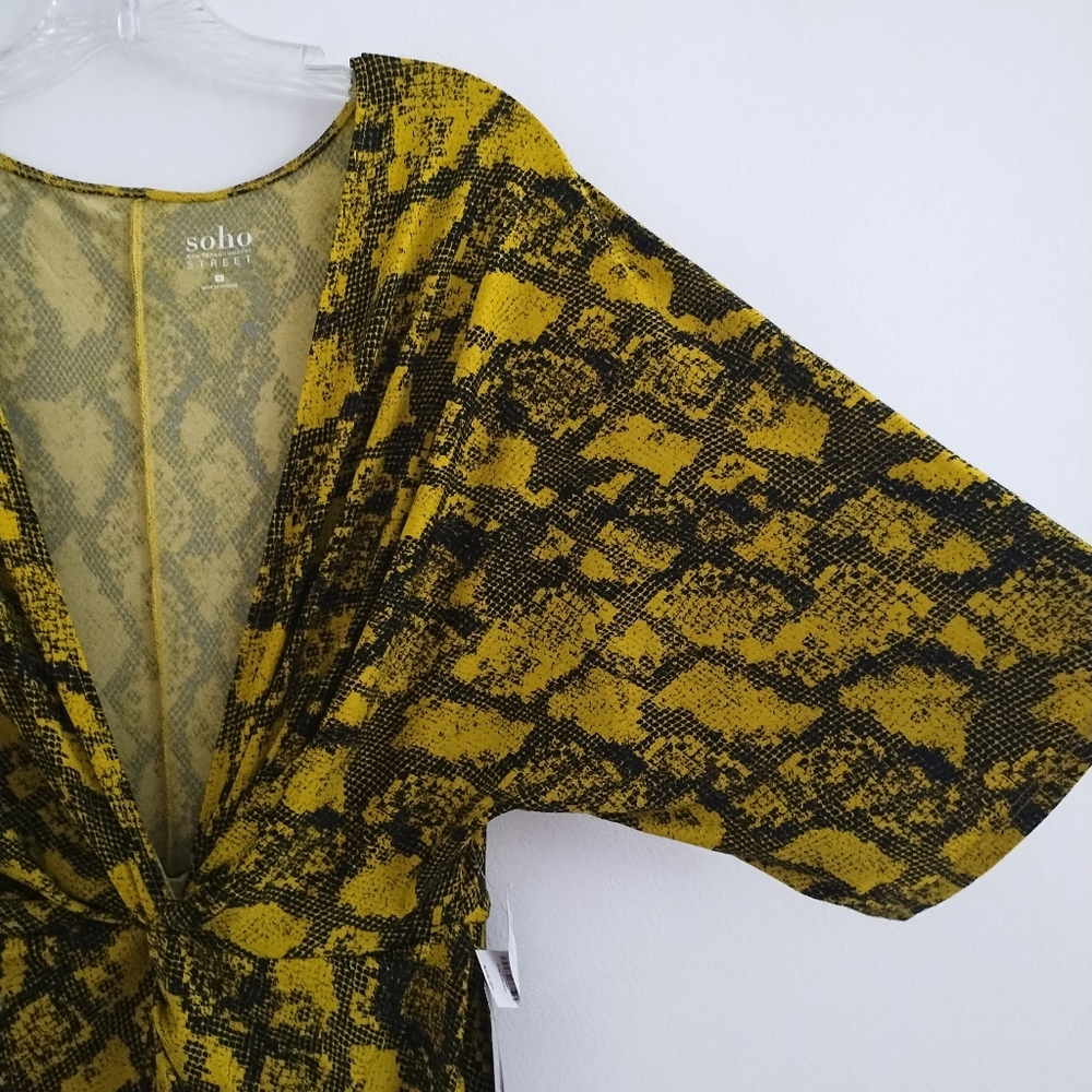 New York & Company Yellow High Low Dress - Picture 4 of 7
